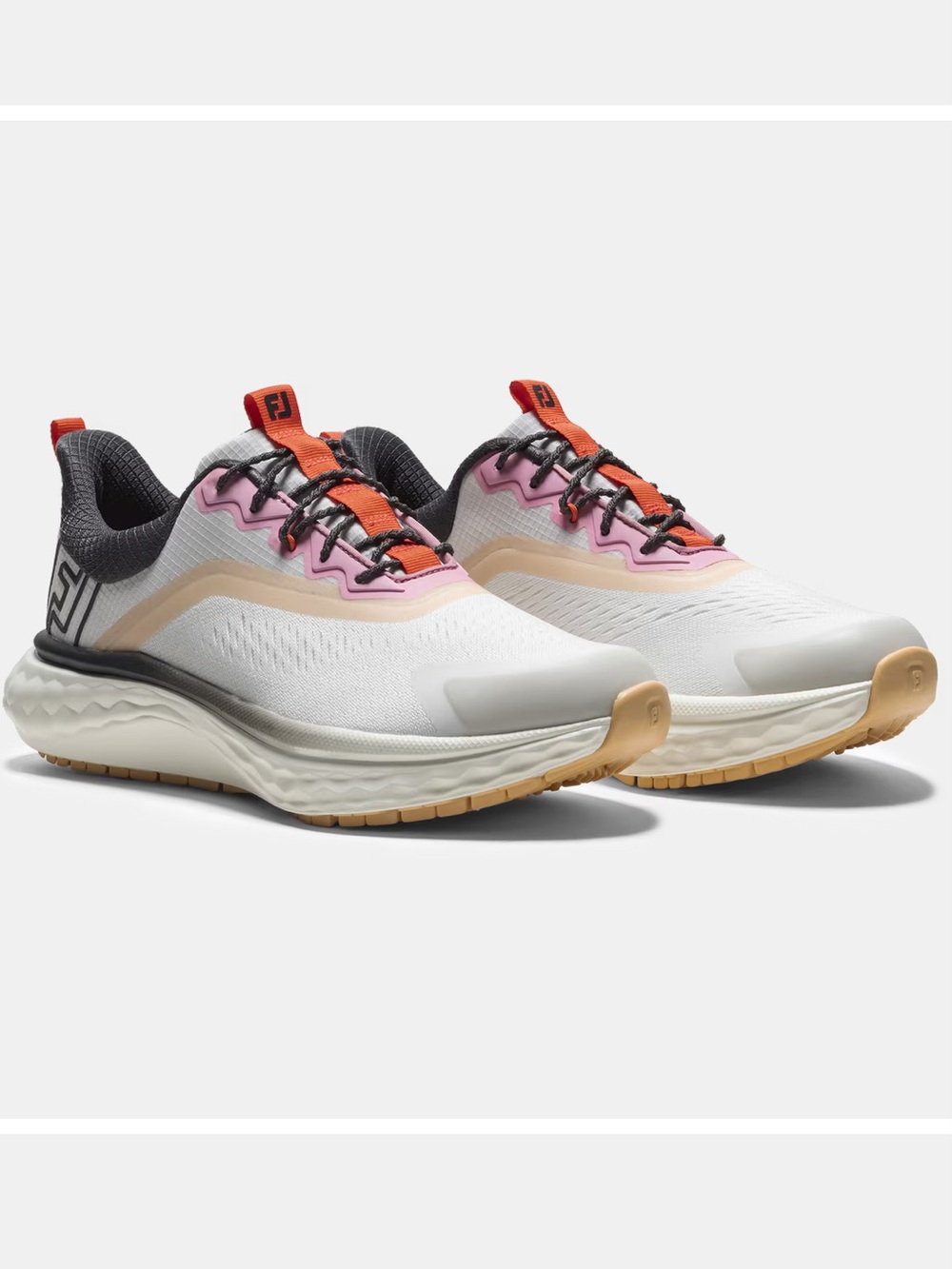 FootJoy Women’s Quantum Golf Shoes White Pink Red Athletic Sneakers NEW Size 7